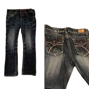Zanadi Jeans Embellished Pockets